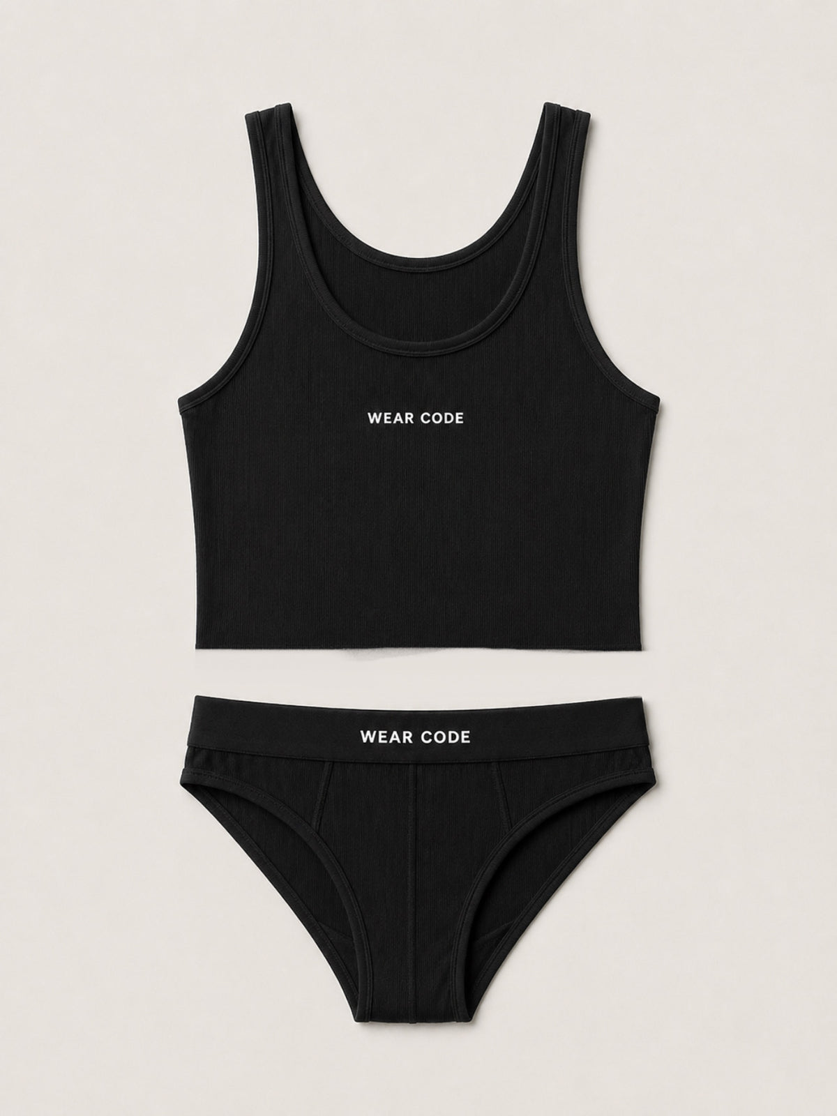 Set tank top crop y slip