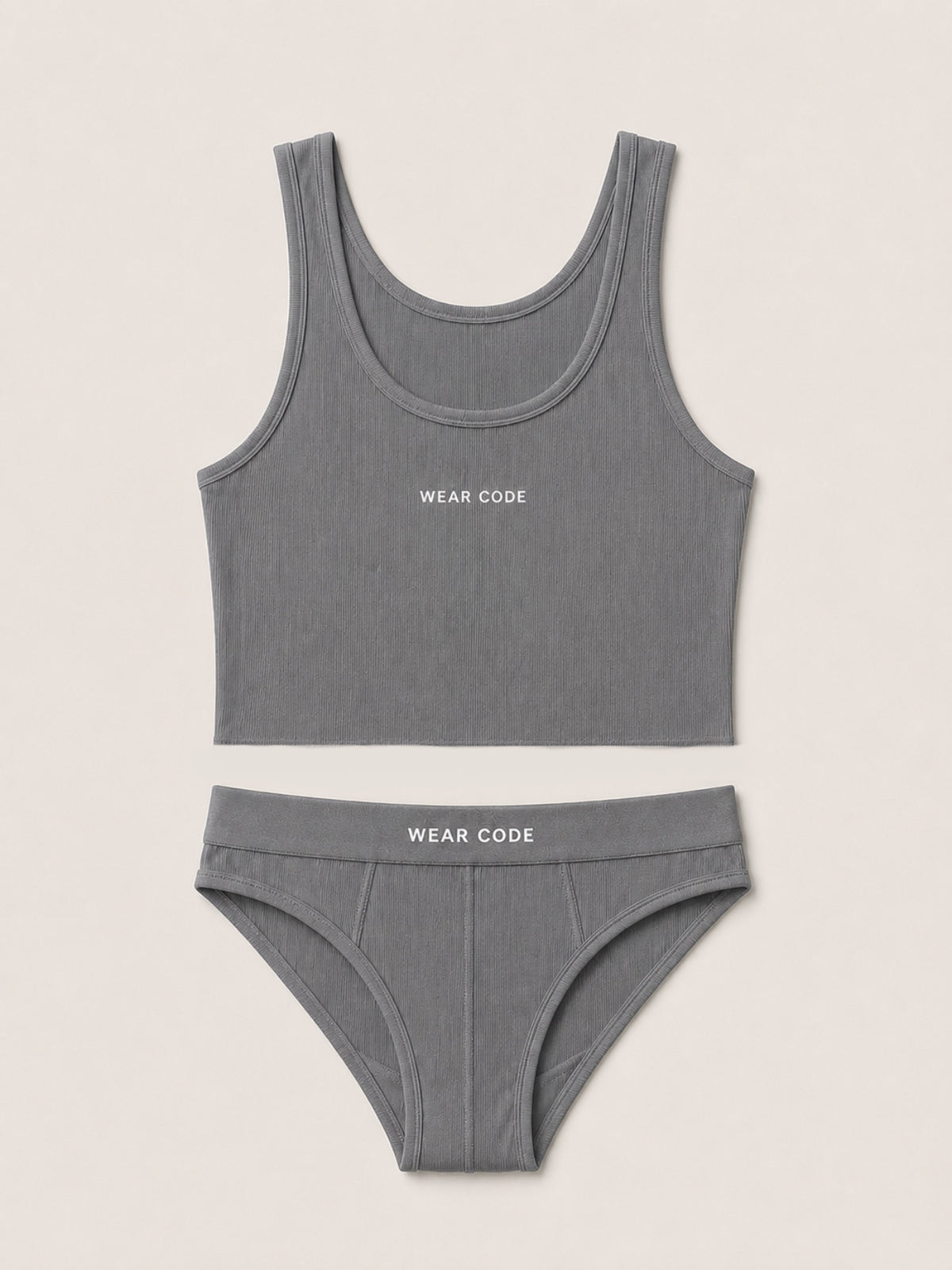Set tank top crop y slip