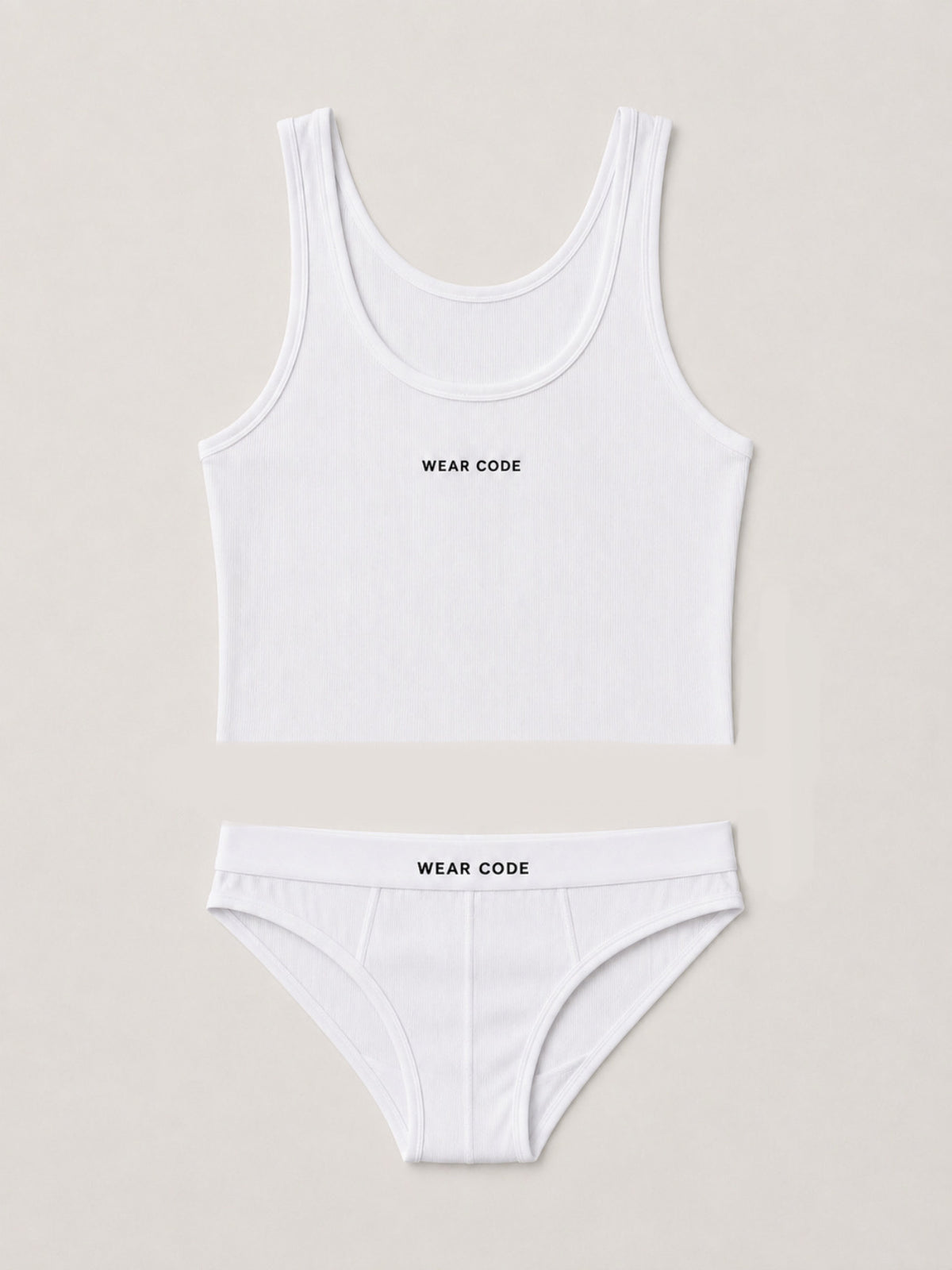Set tank top crop y slip