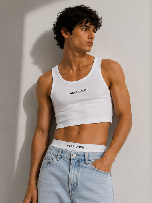 Set tank top crop y slip